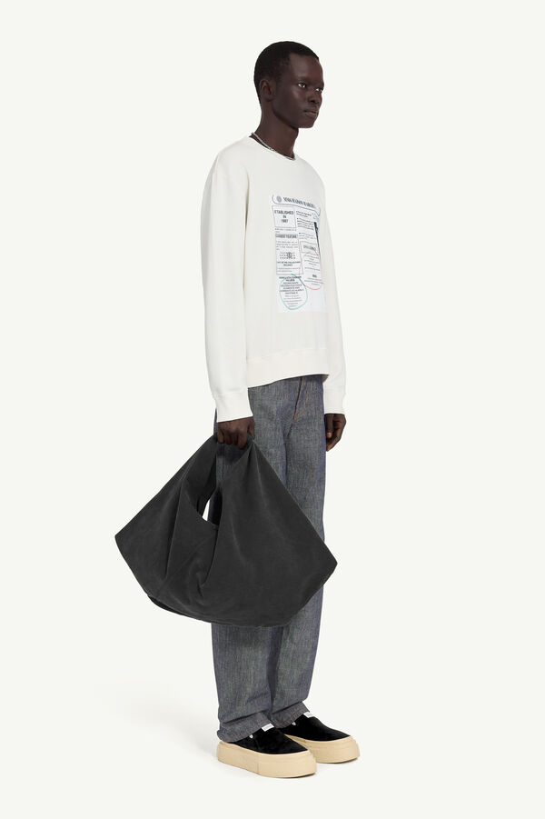 Maison Margiela Sweat-shirt En Jersey Imprimé Journal
