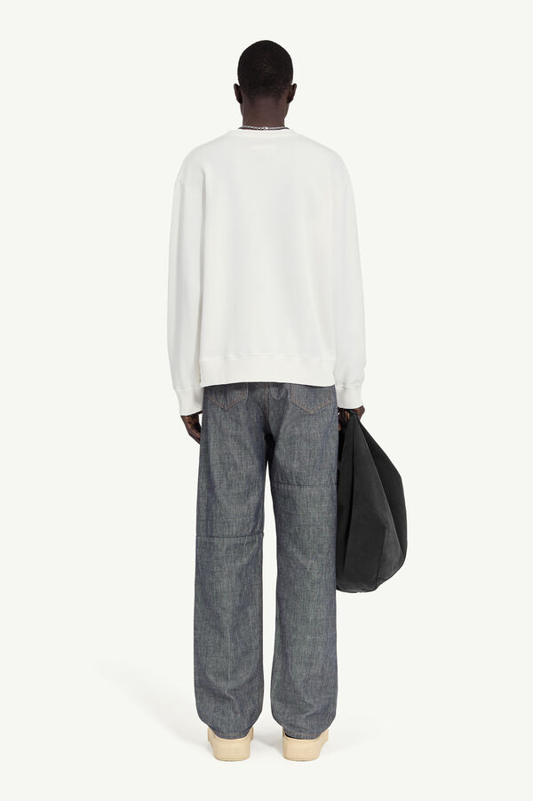 Maison Margiela Sweat-shirt En Jersey Imprimé Journal