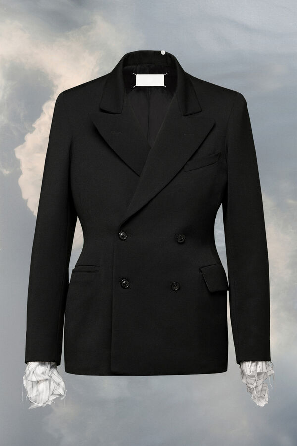 maison margiela Veste de costume ajustée en laine Couture