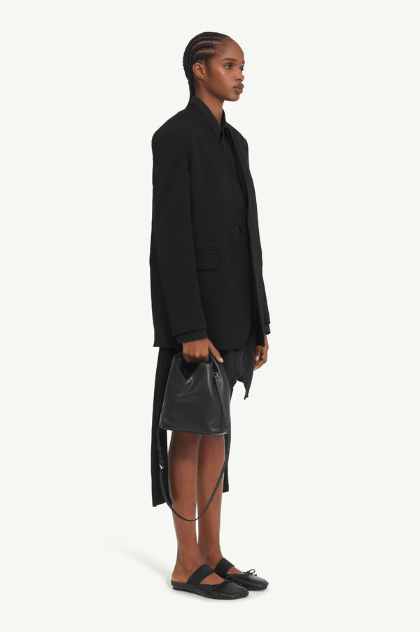 Maison Margiela Veste De Tailleur Sans Col En Laine