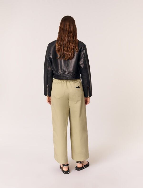 Maje Blouson En Cuir Noir