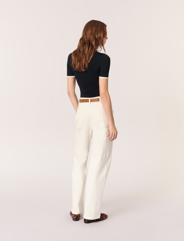 Maje Body En Maille Noir