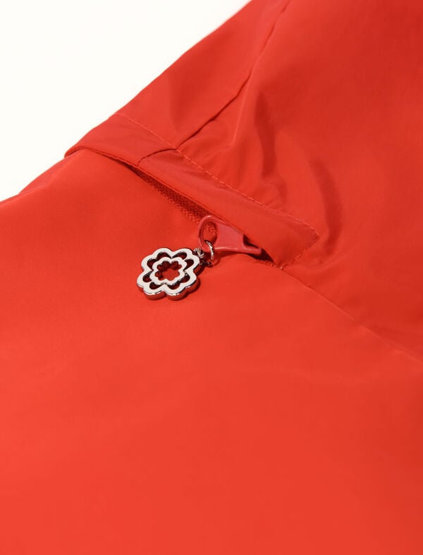 Maje Capuche écharpe Rétractable Rouge