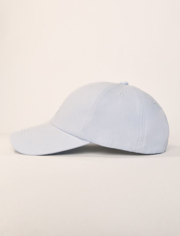 Maje Casquette En Coton Bleu Ciel