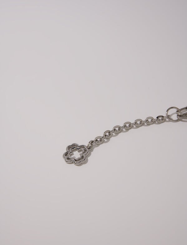 Maje Ceinture Chaîne à Logo Clover Argent