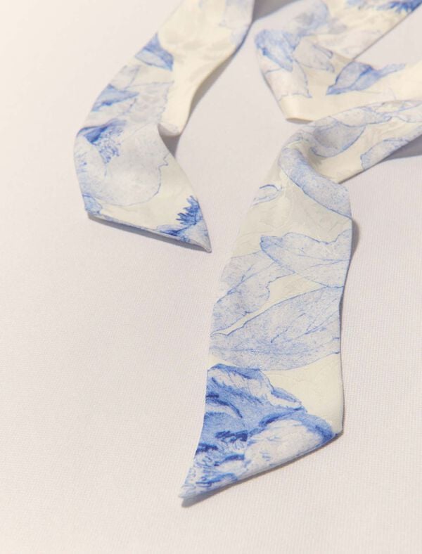 Maje Chouchou Thème Aquarelle Blanc/Bleu