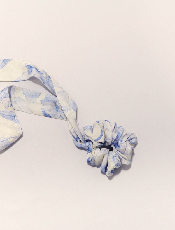 Maje Chouchou Thème Aquarelle Blanc/Bleu