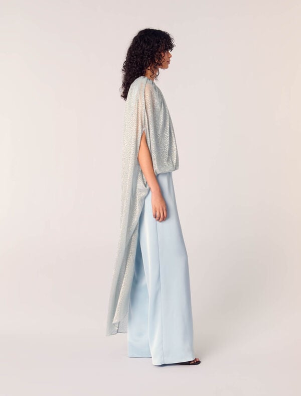 Maje Combinaison 2-en-1 En Lurex Bleu Ciel