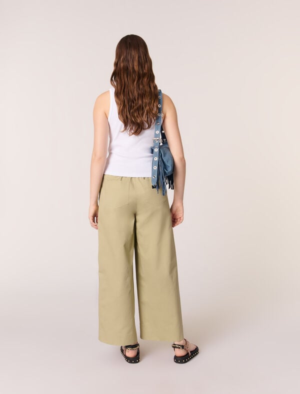 Maje Débardeur Côtelé Blanc