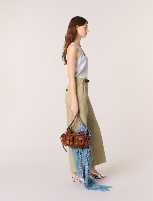 Maje Débardeur En Soie Bleu Ciel