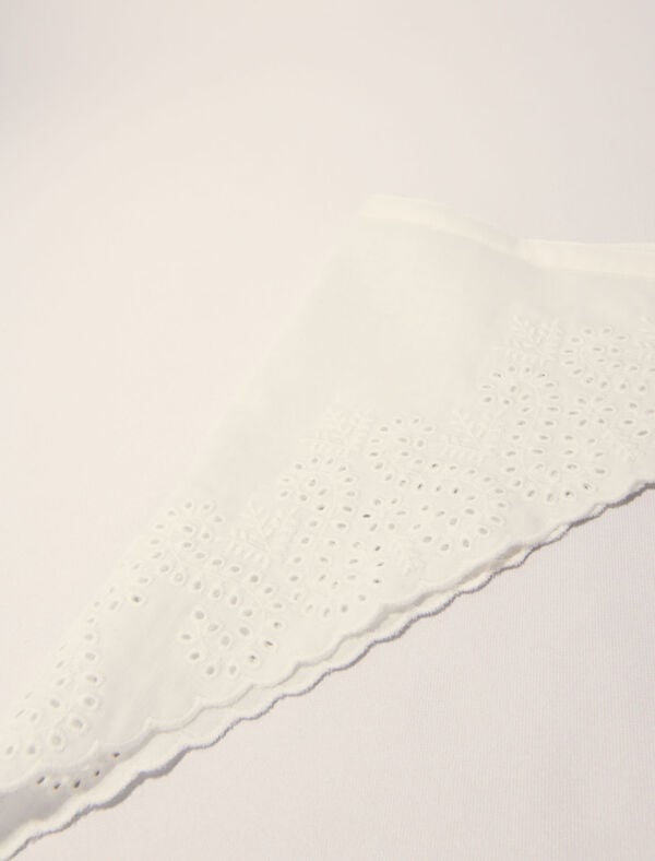 Maje Foulard Triangle à Nouer Blanc