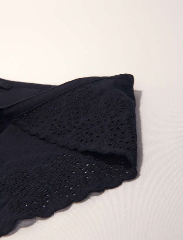 Maje Foulard Triangle à Nouer Blanc