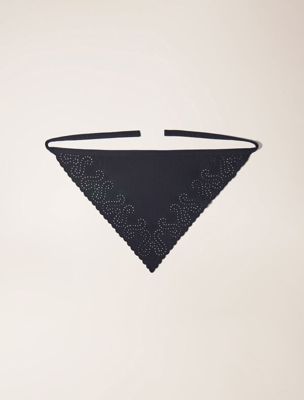 maje Foulard triangle à nouer Blanc
