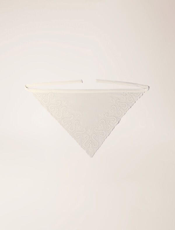 maje Foulard triangle à nouer Blanc