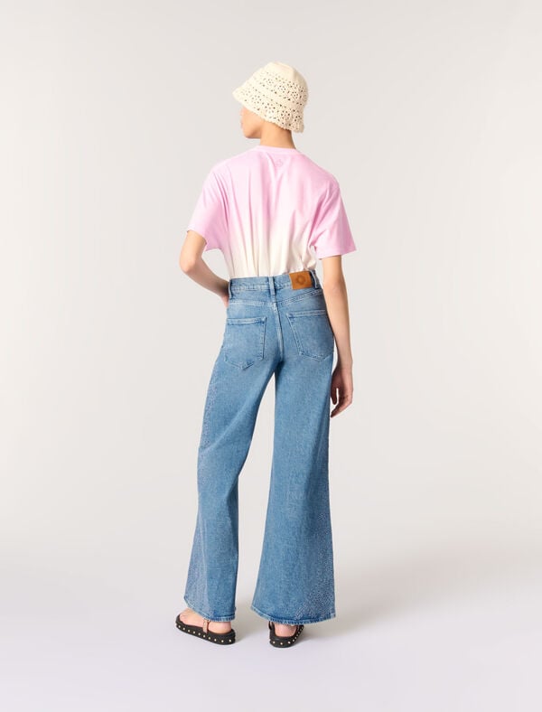 Maje Jean Brodé Bleu