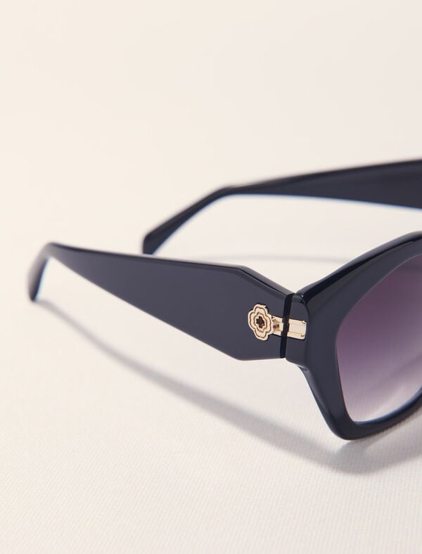 Maje Lunettes Cat Eye En Acétate Noir Noir