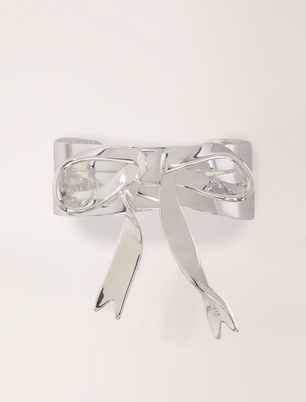 maje Manchette nœud argentée Argent