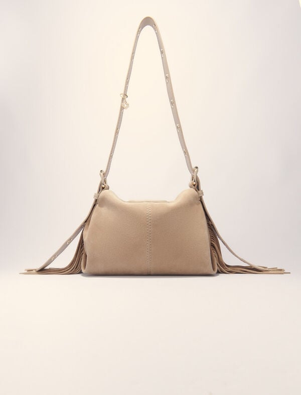 Maje Miss M Mini Suede Camel