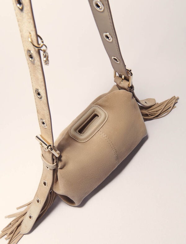 Maje Miss M Mini Suede Camel