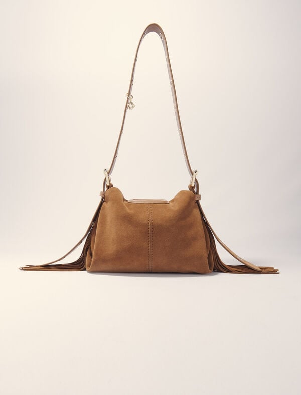 Maje Miss M Mini Suede Camel