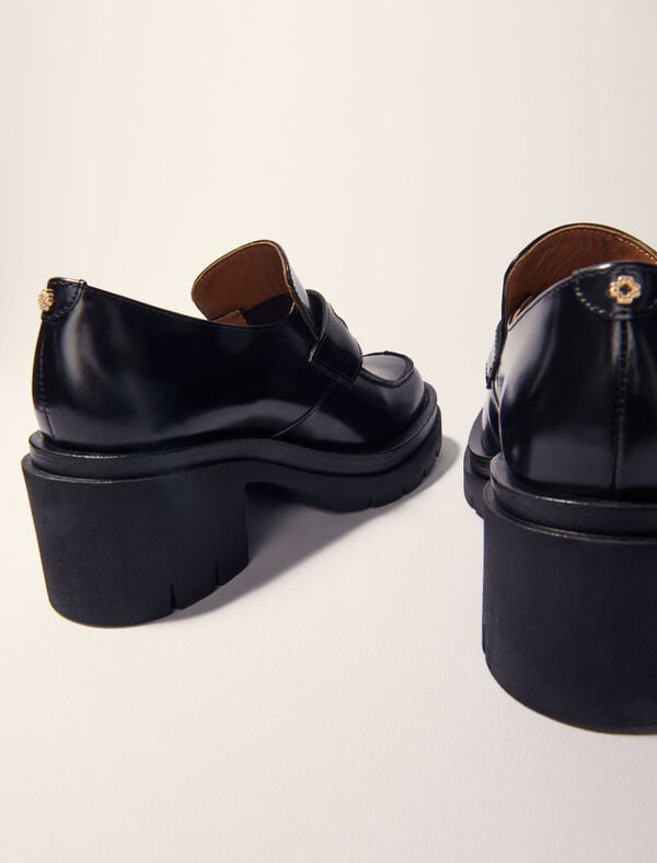 Maje Mocassins à Talons Noir