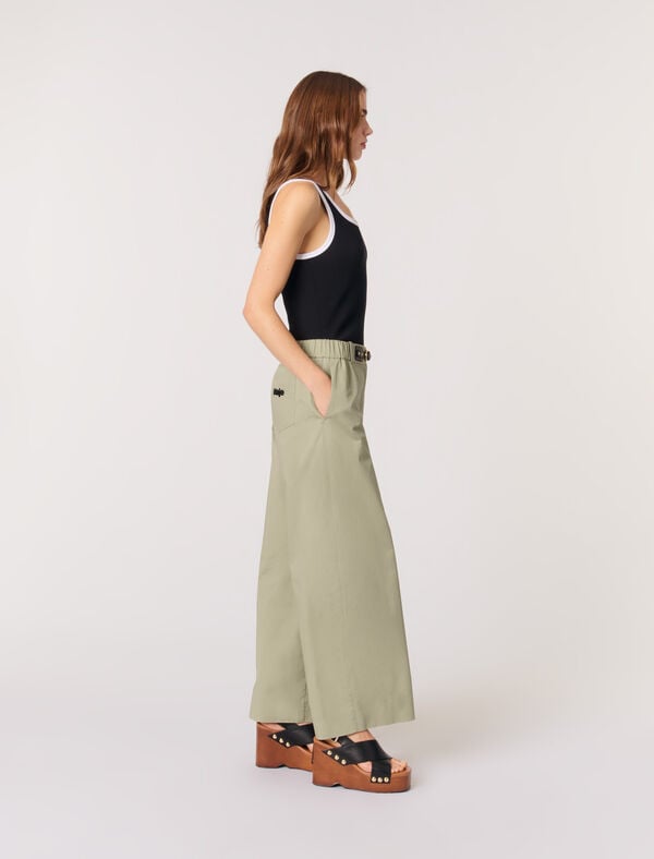 Maje Pantalon Cargo Kaki