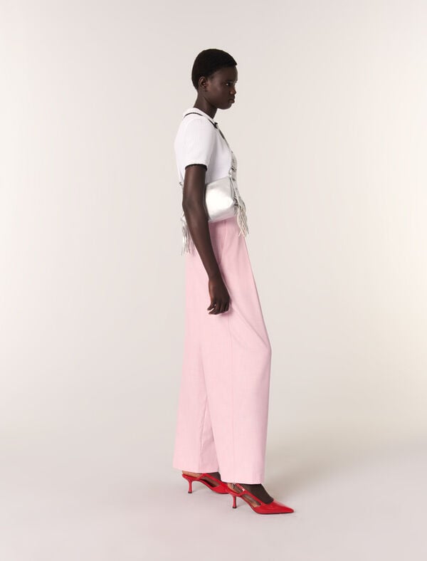 Maje Pantalon De Tailleur Rose