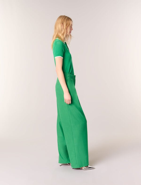 Maje Pantalon De Tailleur Vert