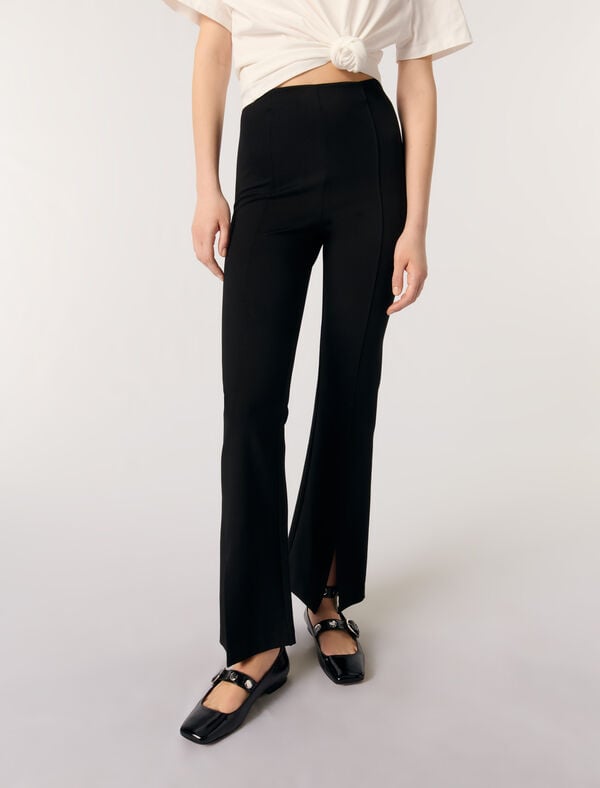 Maje Pantalon Fendu Noir