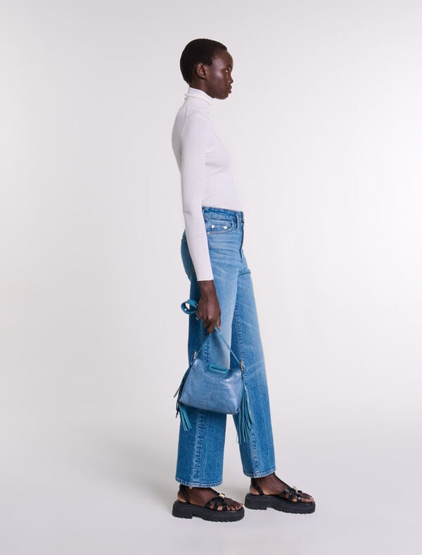 Maje Pull En Laine Et Soie Ecru