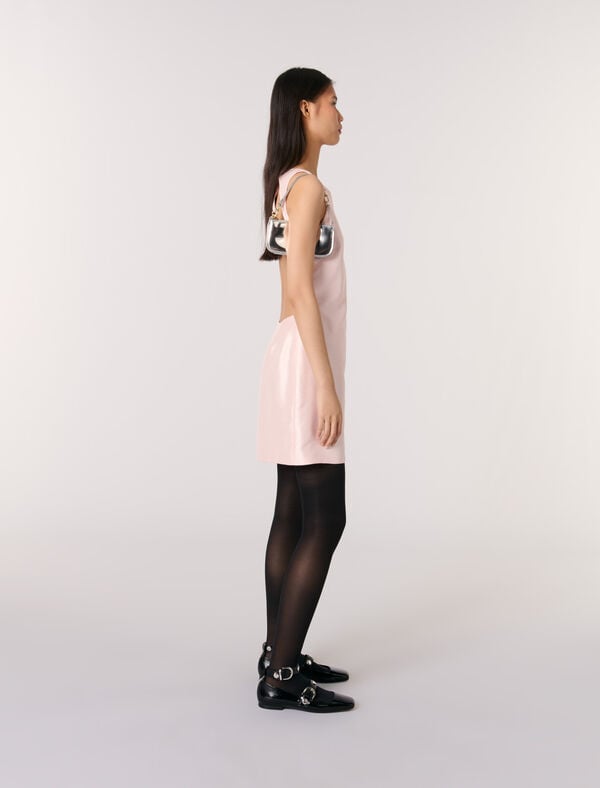 Maje Robe Dos Nu Rose Pale