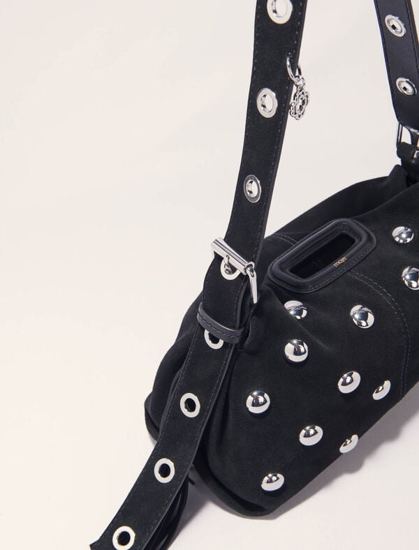 Maje Sac Miss M En Suède à Studs Noir