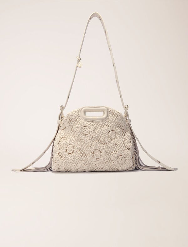 maje Sac Miss M mini en crochet Ecru