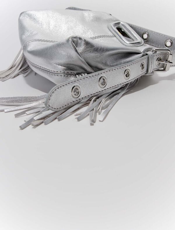 Maje Sac Miss M Mini En Cuir Métal Or