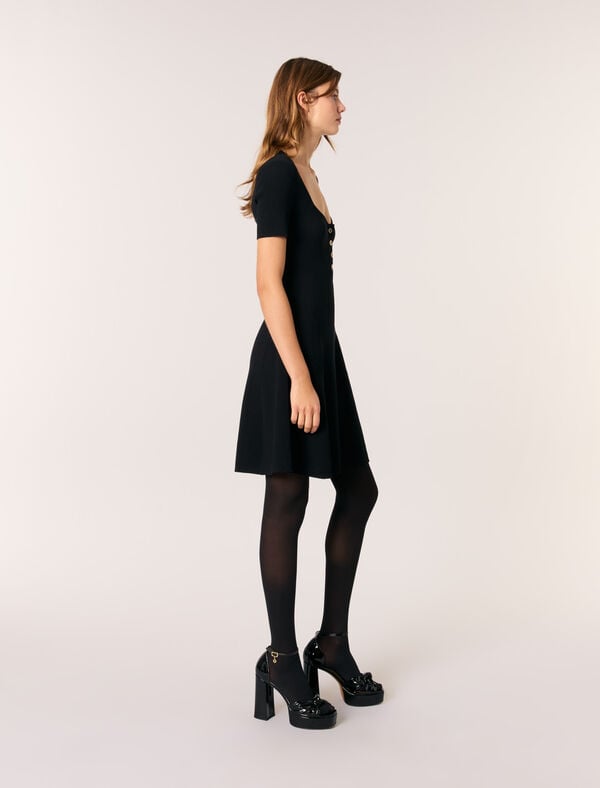 Maje Sandales En Cuir à Plateforme Noir