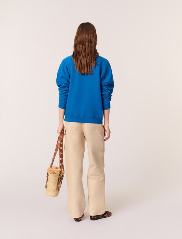 Maje Sweatshirt Maje Paris Bleu