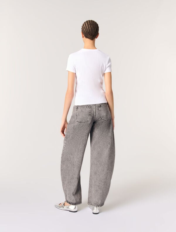 Maje Tee-shirt En Coton Blanc