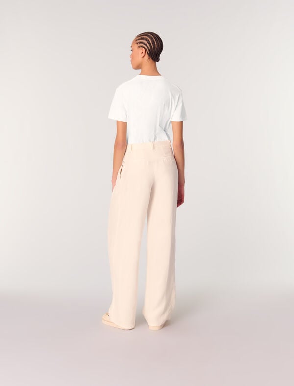 Maje Tee-shirt En Coton Blanc