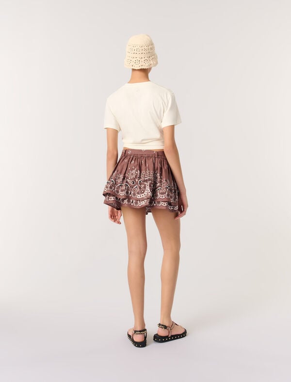 Maje Tee-shirt Imprimé Blanc