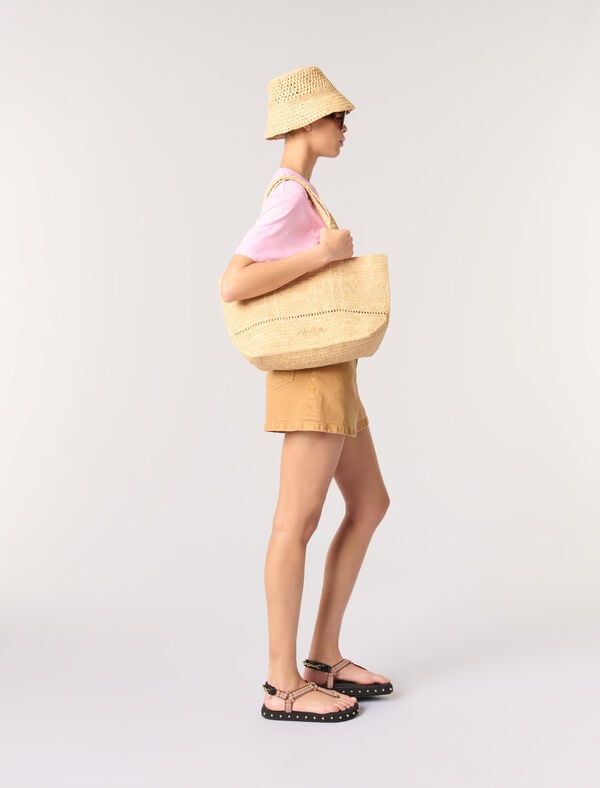 Maje Tee-shirt Imprimé Rose