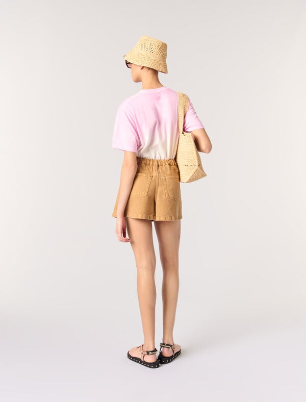 Maje Tee-shirt Imprimé Rose