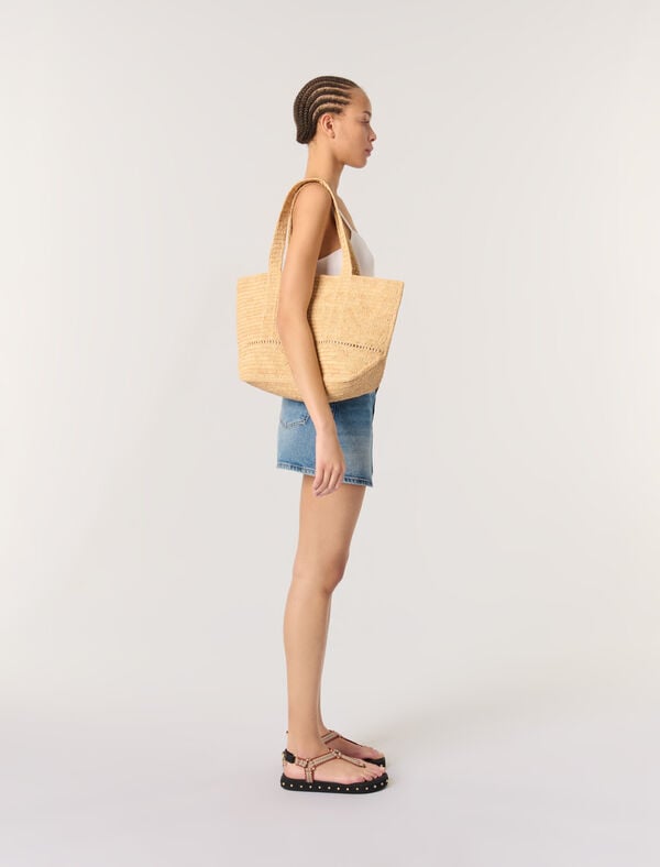 Maje Top En Maille Côtelée Blanc