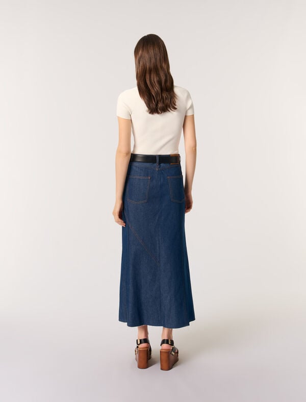 Maje Top En Maille Ecru