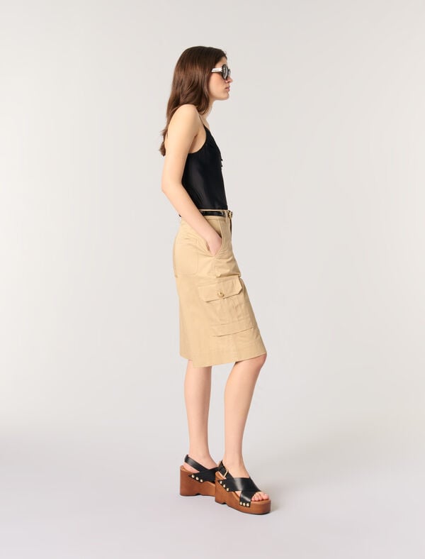 Maje Top En Satin De Soie Et Dentelles Blanc