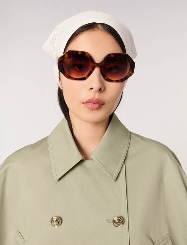 Maje Trench Court Effet Cape Kaki