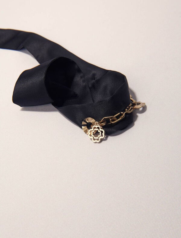 Maje Twill Avec Chaine Noir