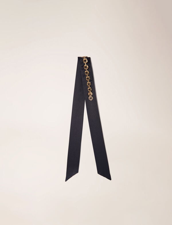 maje Twill avec chaine Noir