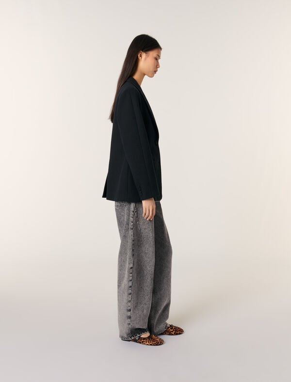 Maje Veste De Tailleur Cintrée Noir