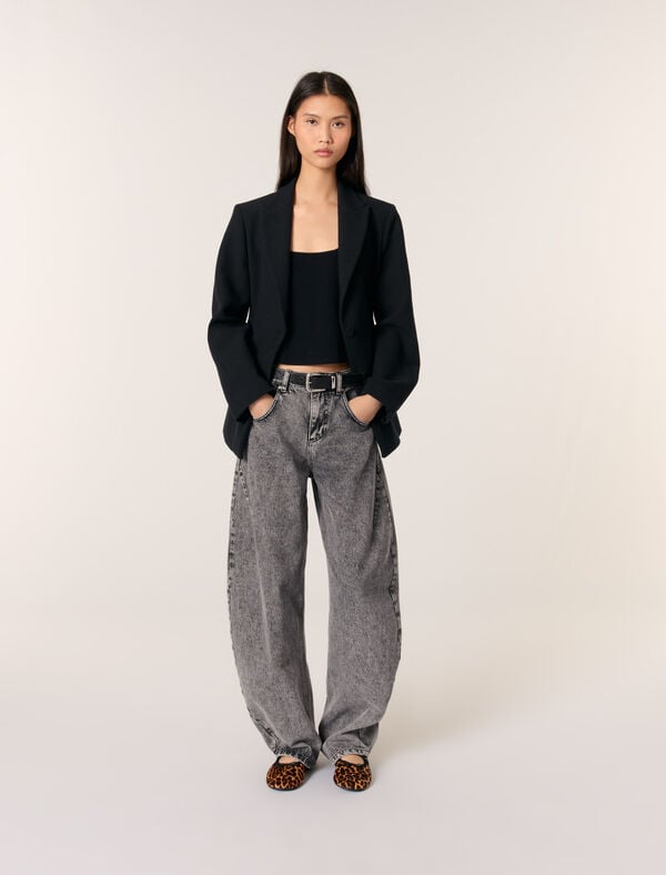 maje Veste de tailleur cintrée Noir