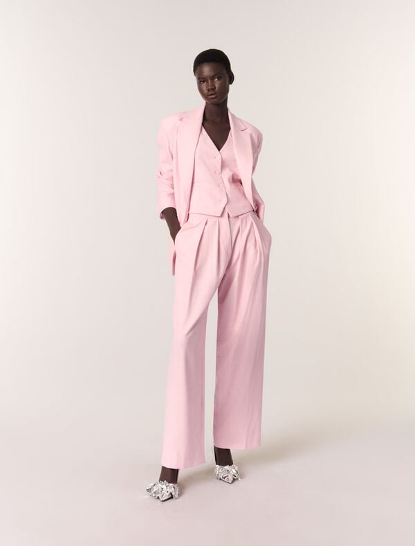 maje Veste de tailleur Rose